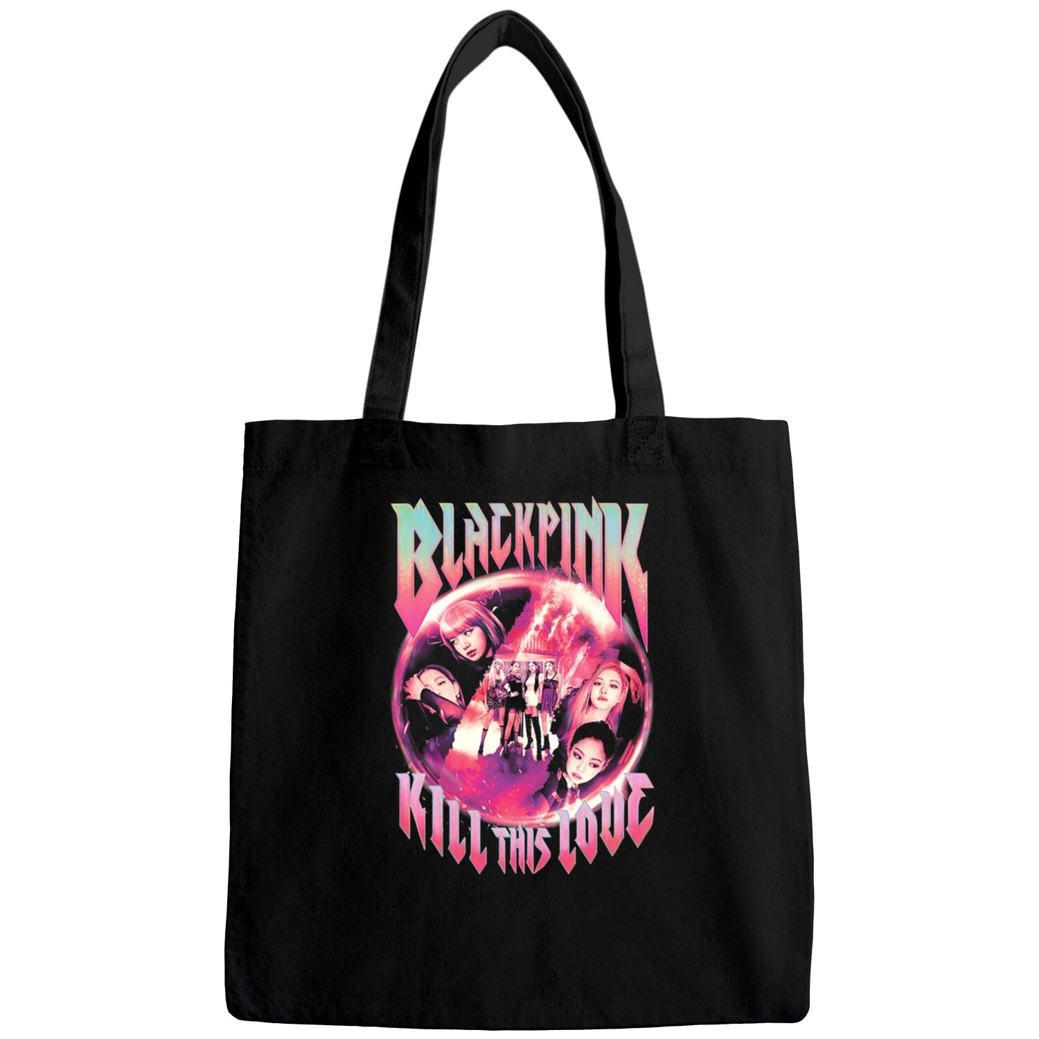 Blackpink Vintage 90s Hip Hop Tote Bags