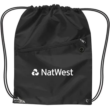 Custom Drawstring Backpack with Zipper