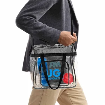 Customizable Clear Vinyl Tote Bag