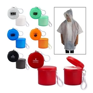 Customized Travel Rain Poncho in Pill Case