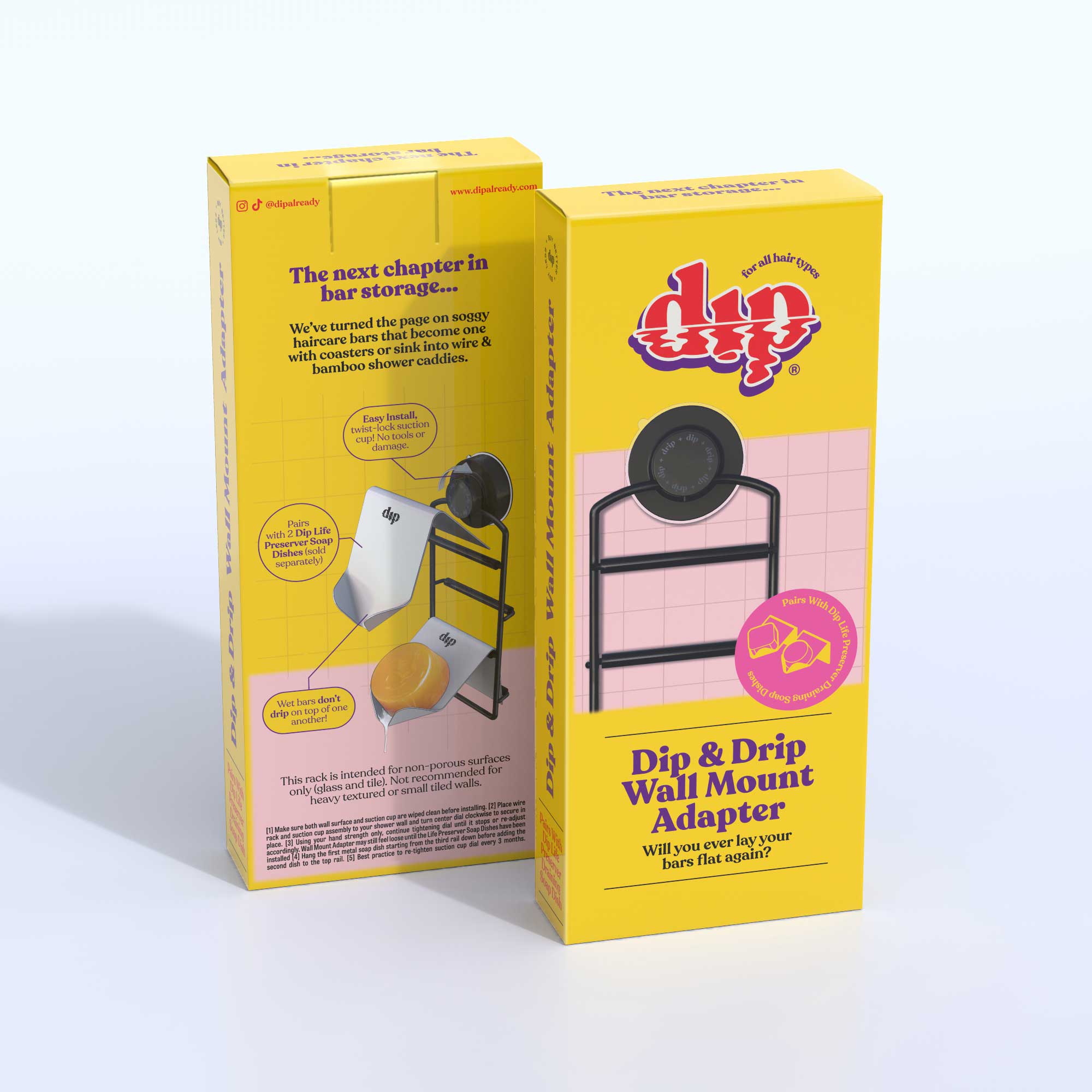 Dip & Drip Wall Mount Adapter for Haircare Bars