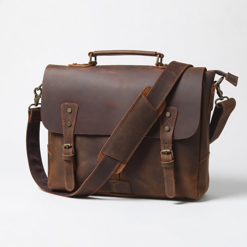 Men's Genuine Leather Messenger Bag