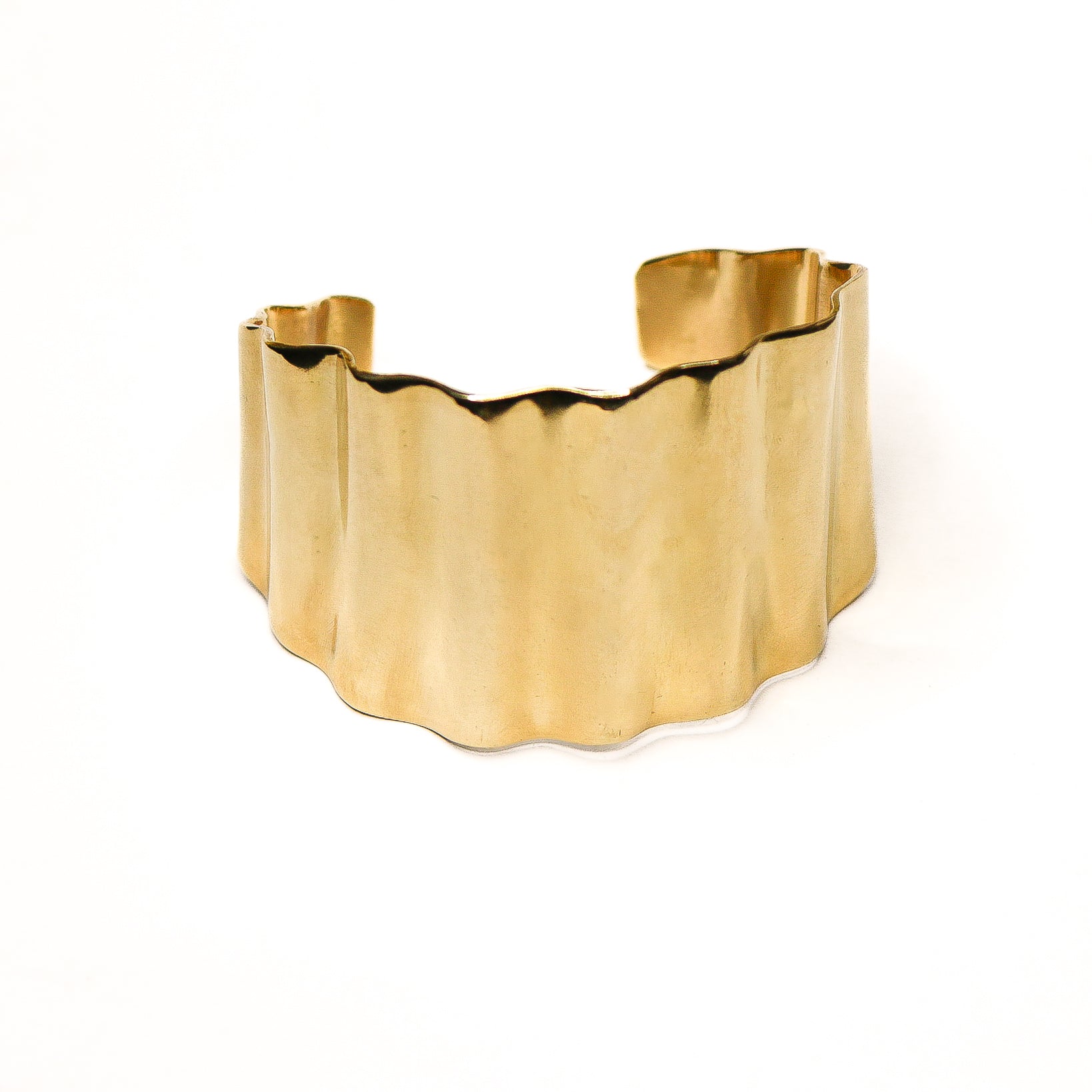 Niara Adjustable Cuff in Polished Brass