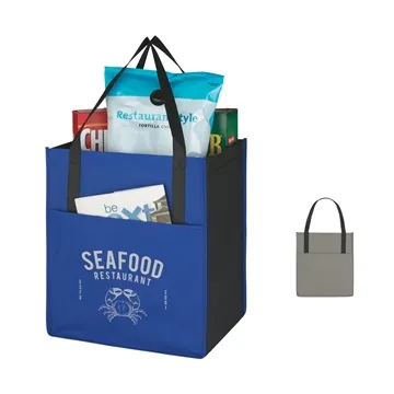 Non-Woven Shopper's Pocket Tote Bag