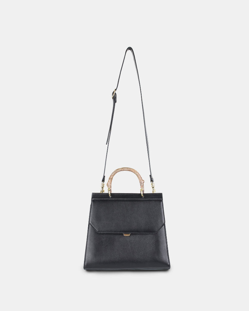 Stylish Vegan Leather Detachable Strap Bag