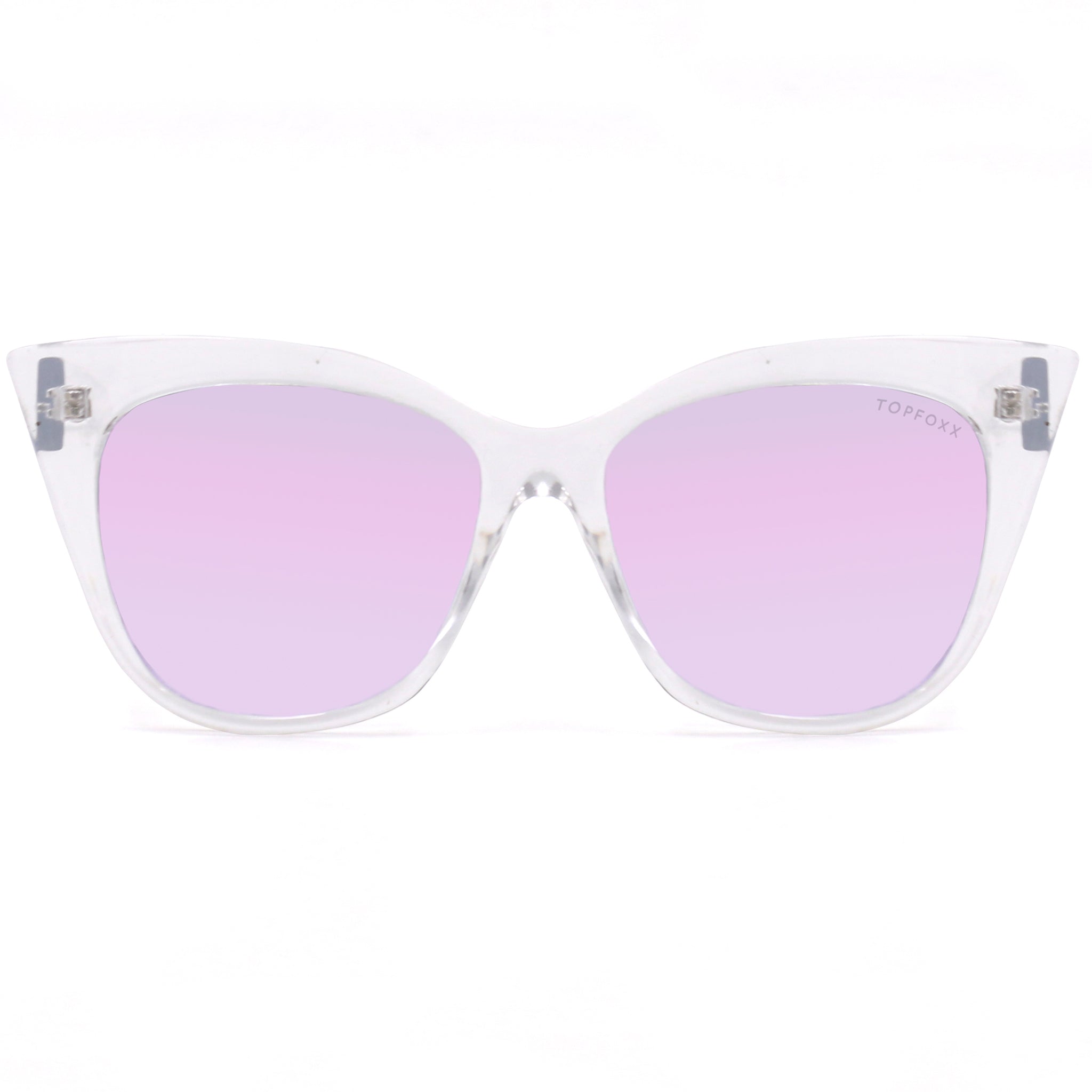 Venice Cateye Clear Purple Sunglasses