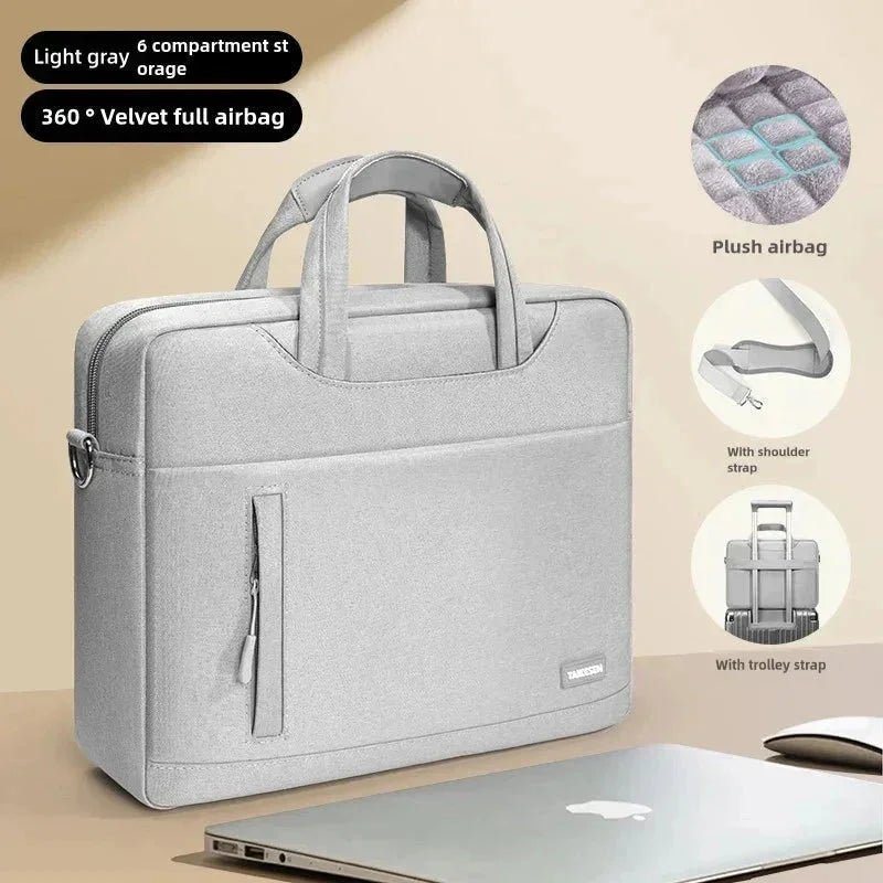 Vintage Leather Laptop Briefcase for Professionals